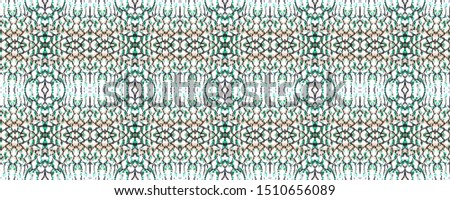 Fun Rectangle Ikat Rapport. Ethnic Seamless Pattern. Watercolor Ethnic Design. Paintbrush Python Background. Chevron Geometric Swimwear Pattern. Snake Skin Random Texture. Green and Beige