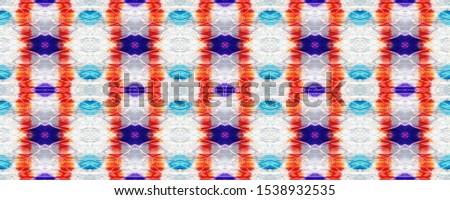 Blue, Grey, Red Pastel Fun Rectangle Ikat Rapport. Ethnic Seamless Pattern. Paintbrush Aztec Background.  Kilim Rug Random Texture.  Watercolor Ethnic Design.  Chevron Geometric Swimwear Pattern.