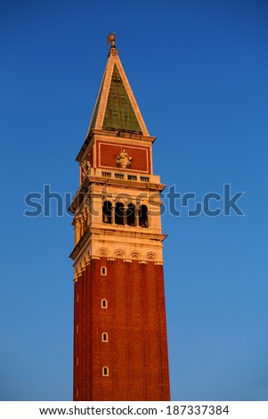 Campanile di San Marco - bell tower on Piazza San Marco - central square in Venice, Italy