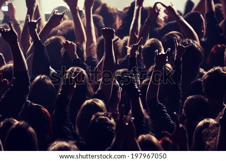 People at a good concert