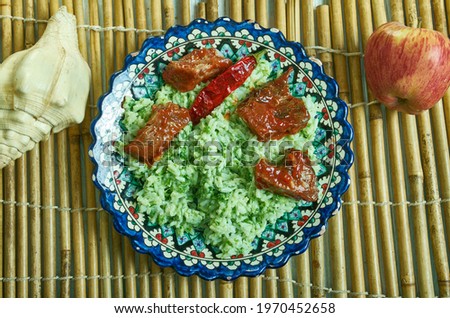 Zamarod pulao - popular Afghan Pulao Rice