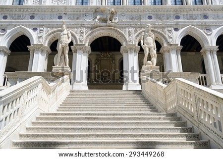 Giants\' Staircase of the Doge\'s Palace, Venice, Palace