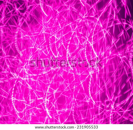 Pattern of playing with light on pink background, Abstract purple light play