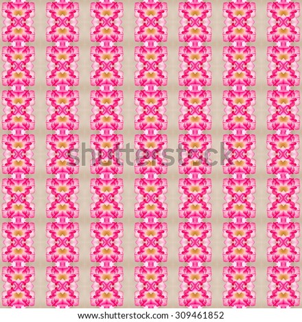 Seamless background pattern and texture from part of pink flower