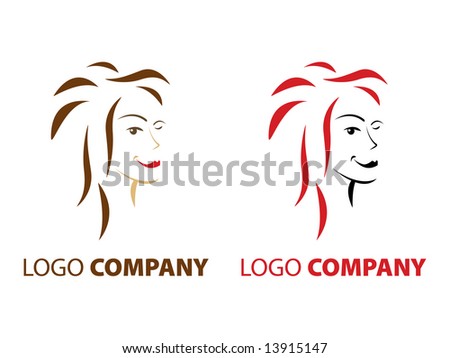 Hair And Beauty Logo. eauty salon company logo