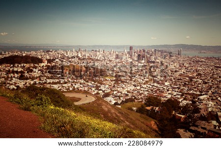 San Francisco from the Twin Peaks viewpoint