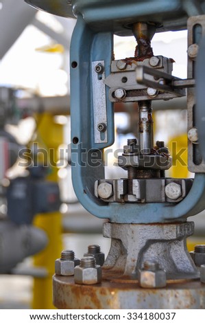 Control valve, Indicator for monitor position or status of valve function, pressure control valve or level control valve, Controller of oil and gas industry.