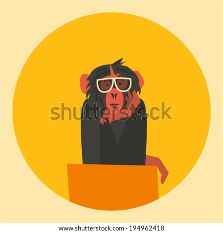 Monkey illustration Monkey illustration