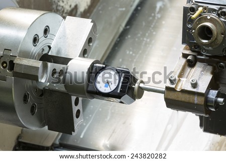 Operator setup tool and setting tool zero position of CNC turning machine before machining
