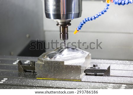 machining precision part by CNC machining center
