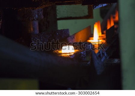 Hot forging part of automotive industry