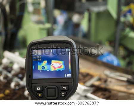 use thermal imaging camera to check mold and die temperature in factory