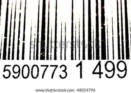 Black And White Bar Code With Numbers(FIGURES AND LINES TO CHANGE)