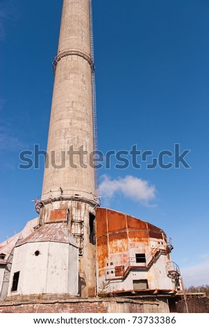 Ruins of a very heavily polluted industrial site, 1890\'s the place was known as one of the most polluted towns in Europe.