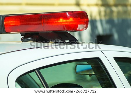 Police car lights