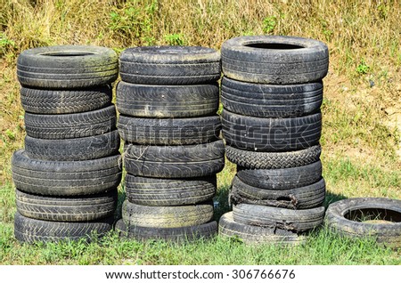 Old run down tires