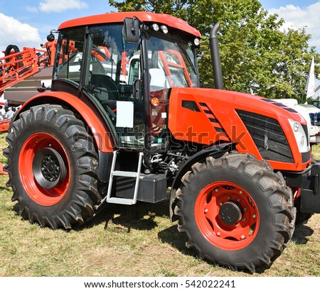 New tractor at the agricultural fair