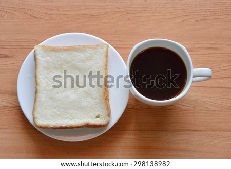 coffee and slice bread