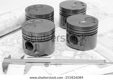 car engine pistons