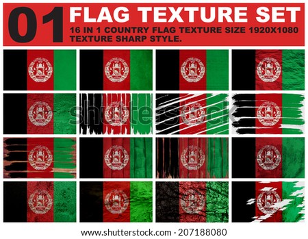 afghanistan Flag texture set resolution 1920x1080 pixel 16 in 1