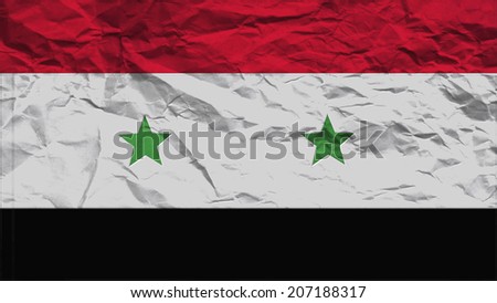 syria flag paper texture with seam
