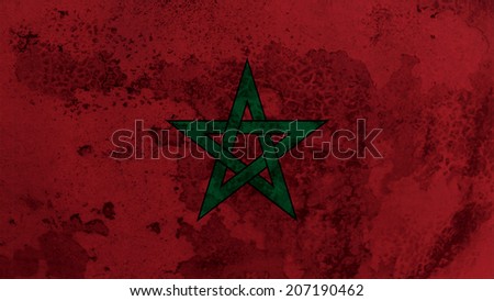 morocco flag old texture with seam