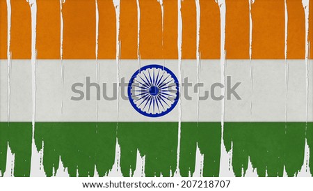 india Flag tinted vertical texture