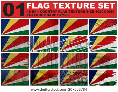 seychelles Flag texture set resolution 1920x1080 pixel 16 in 1