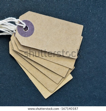 Blank label tags