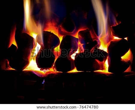 Gas fire fireplace
