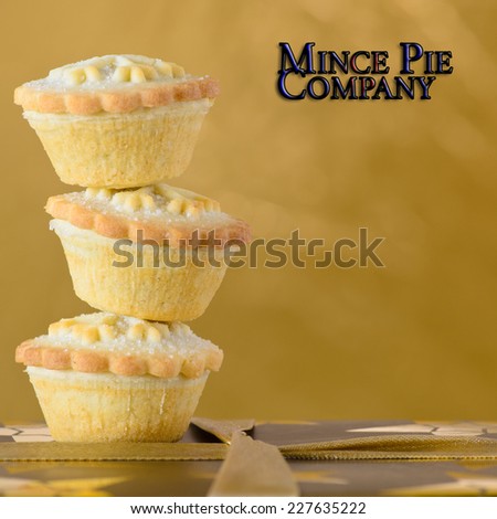 Balancing christmas mince pies with potential for your own company logo.