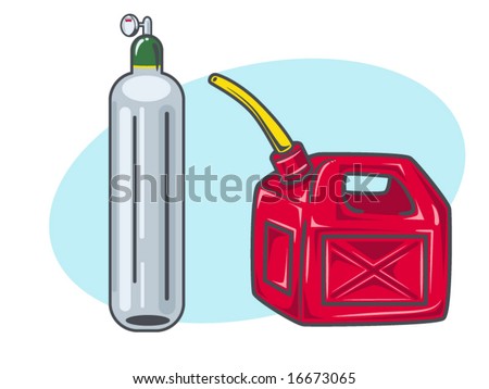 Vector Illustration Of Gas Tanks - 16673065 : Shutterstock