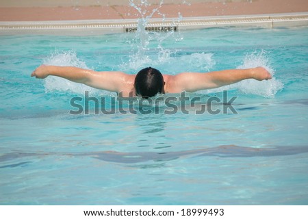 Swimming man