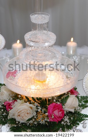 stock photo Wedding cake fountain