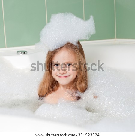 bath foam baby