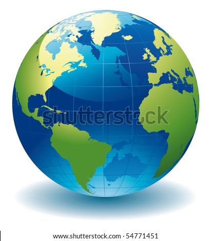 stock vector : World globe
