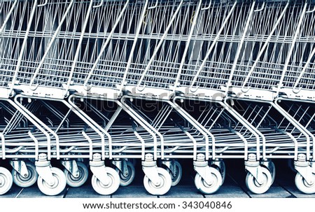 Shopping cart pattern, retro look