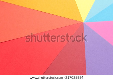 rays of colorful construction paper