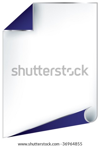 White Blank Page Stock Vector Illustration 36964855 : Shutterstock