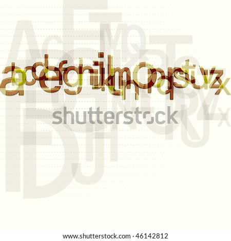 stock vector : Letters background design series stock vector : Letters background design series