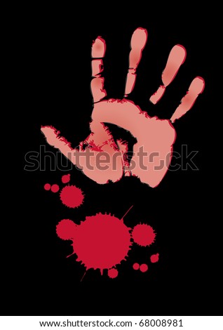 blood splatter black background. a lood splatter set on