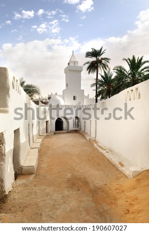 Mosque in Ghadames, ancient berber city, Libya, UNESCO wold heritage usite