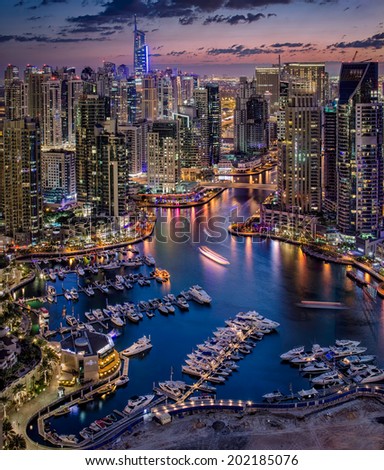 Dubai Marina From The Top