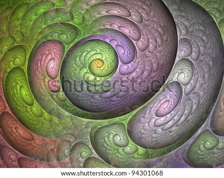 Organic nautilus fractal