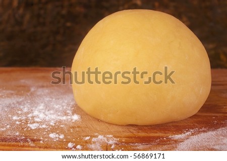 short crust pastry dough ball at resting stage