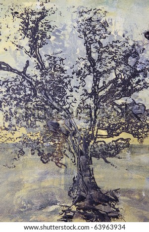 paintings of trees without leaves. of tree without leaves on