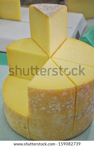 Fine traditional hand made British Cheddar cheese food