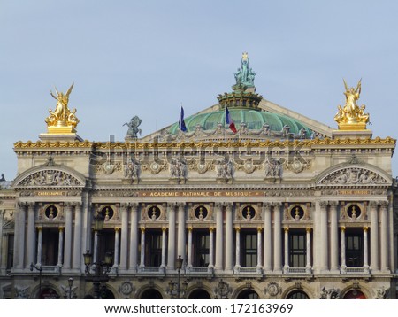 Opera de Paris (Paris Opera House) in Paris France