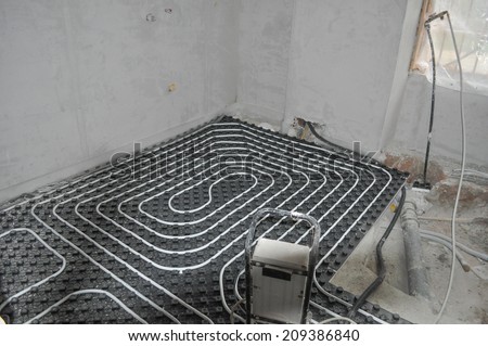 Underfloor heating and cooling indoor climate control for thermal comfort using conduction radiation and convection