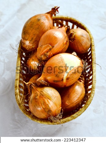 Onion (Allium cepa) also known as garden or bulb onion